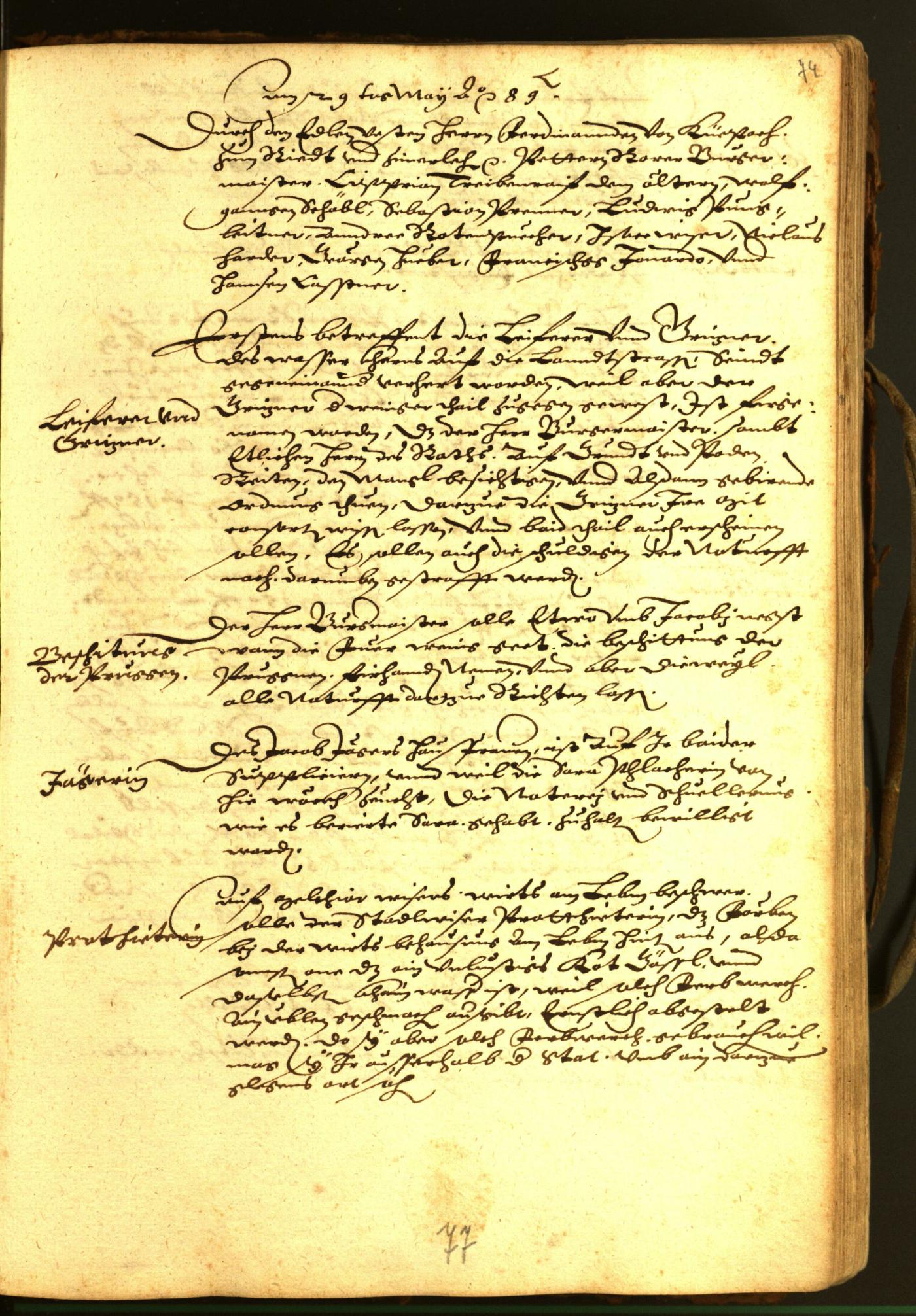 Civic Archives of Bozen-Bolzano - BOhisto Minutes of the council 1588 