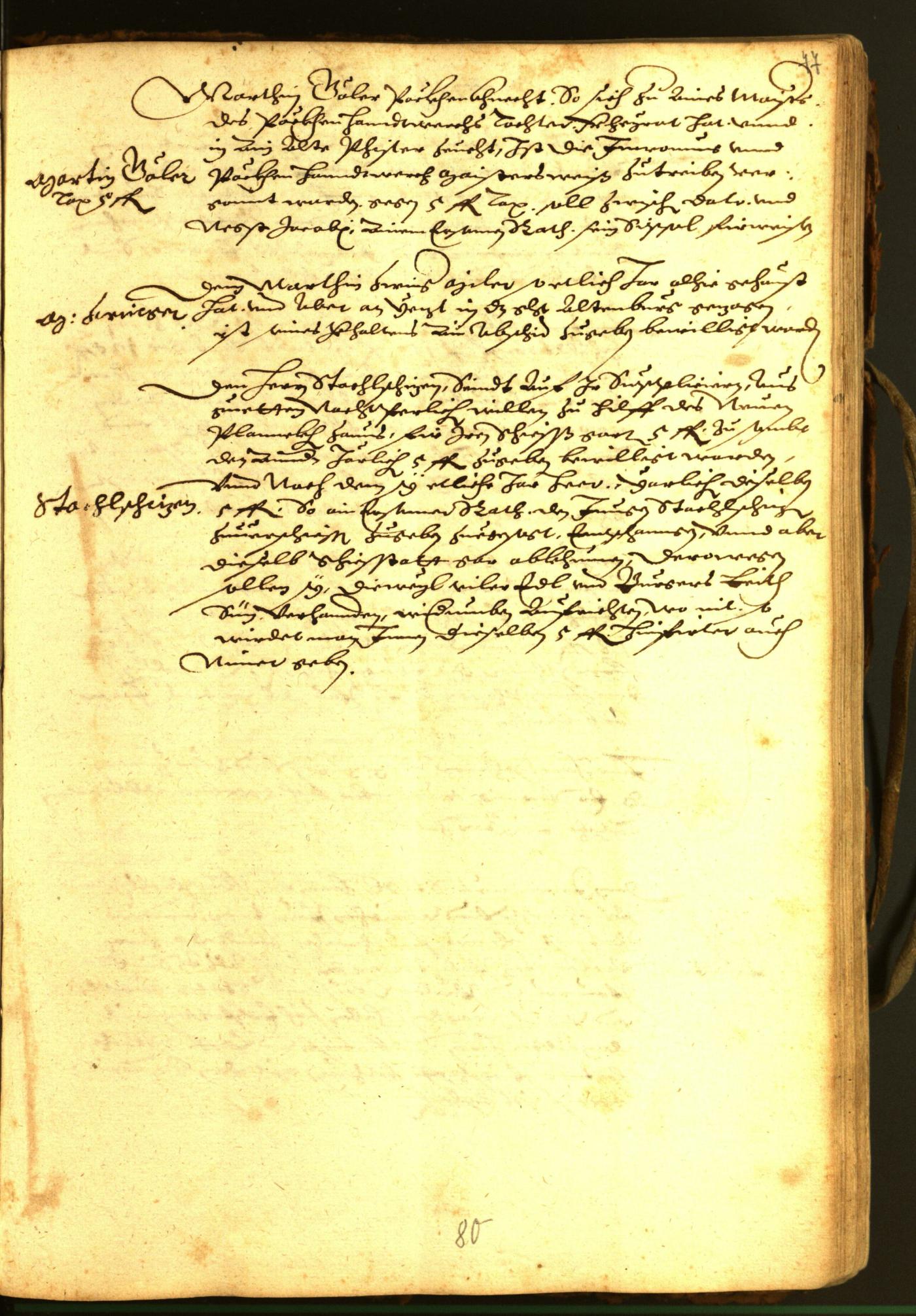 Stadtarchiv Bozen - BOhisto Ratsprotokoll 1588 