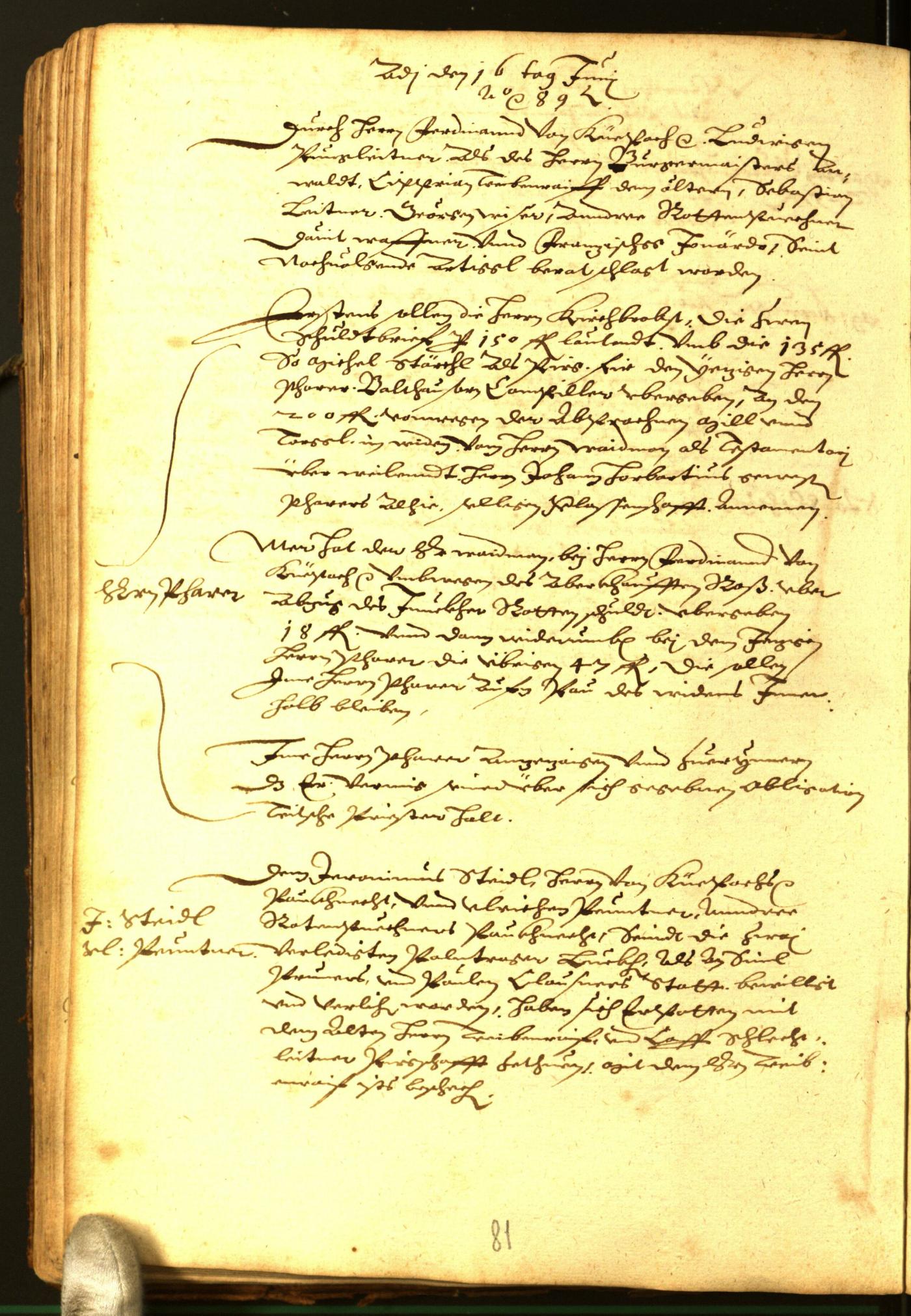 Civic Archives of Bozen-Bolzano - BOhisto Minutes of the council 1588 