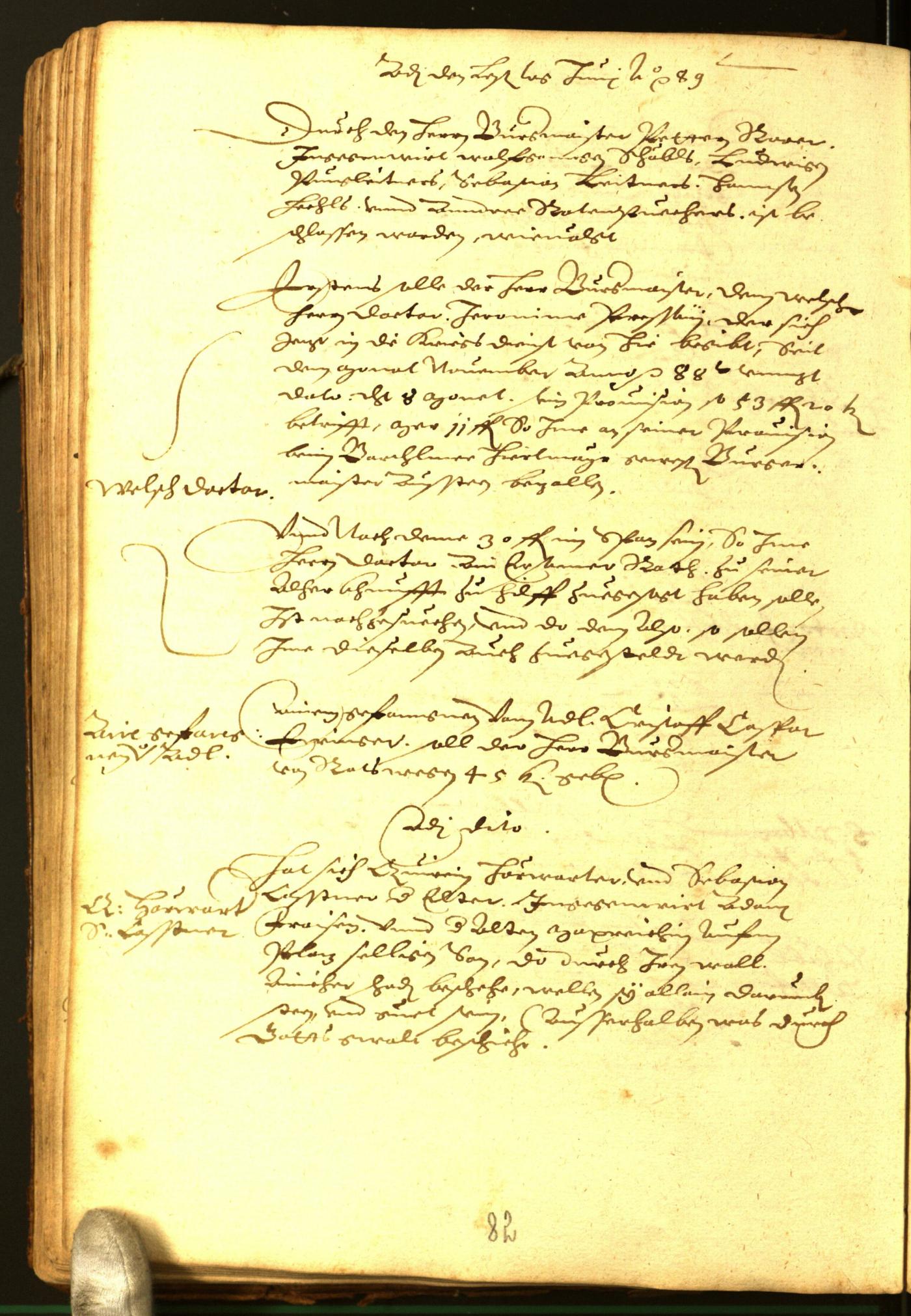 Stadtarchiv Bozen - BOhisto Ratsprotokoll 1588 