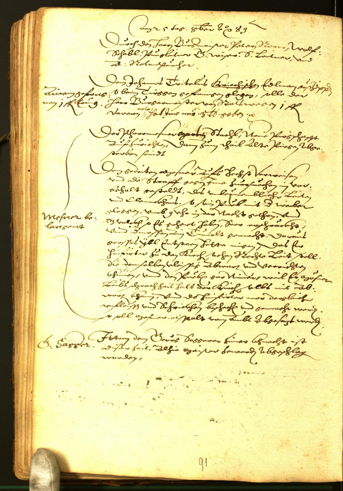 Civic Archives of Bozen-Bolzano - BOhisto Minutes of the council 1588 