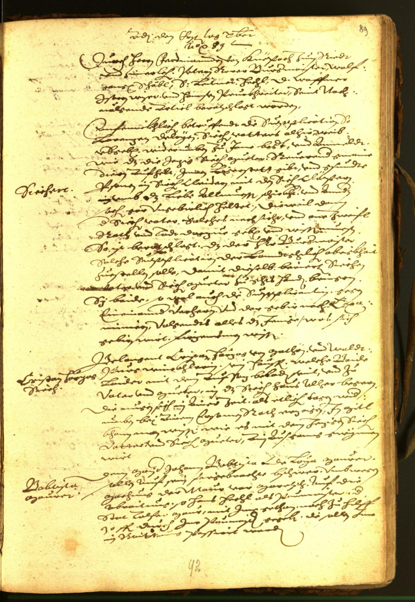 Stadtarchiv Bozen - BOhisto Ratsprotokoll 1588 