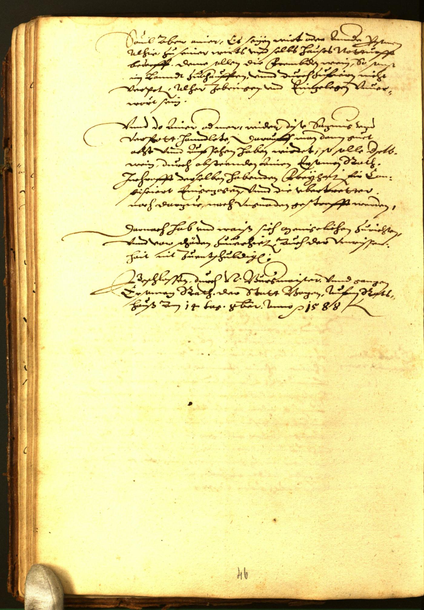 Civic Archives of Bozen-Bolzano - BOhisto Minutes of the council 1588 