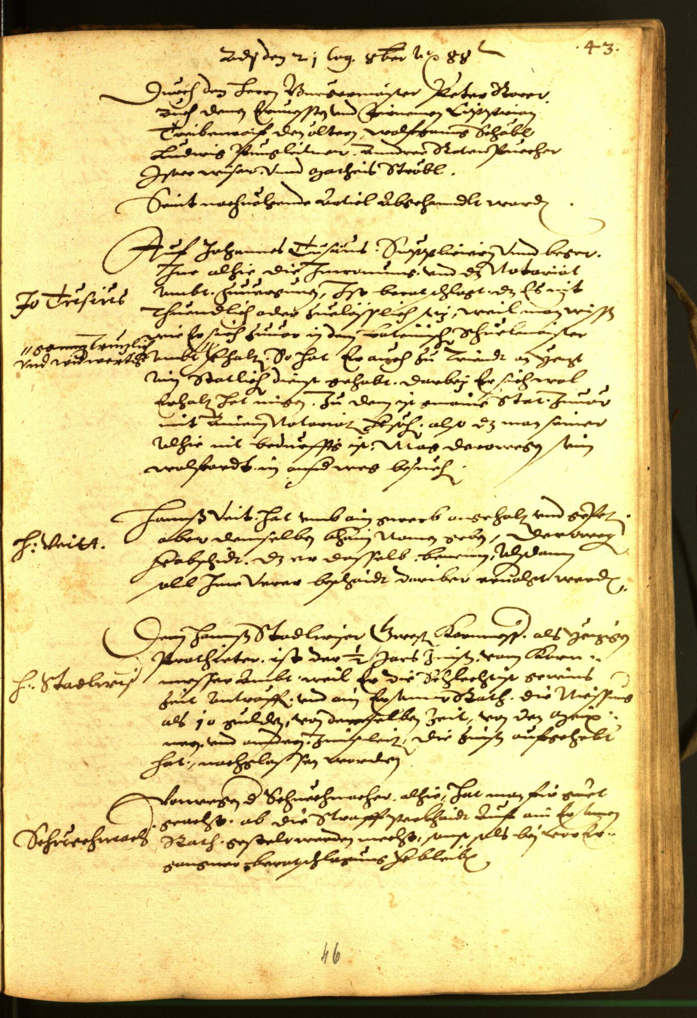 Civic Archives of Bozen-Bolzano - BOhisto Minutes of the council 1588 