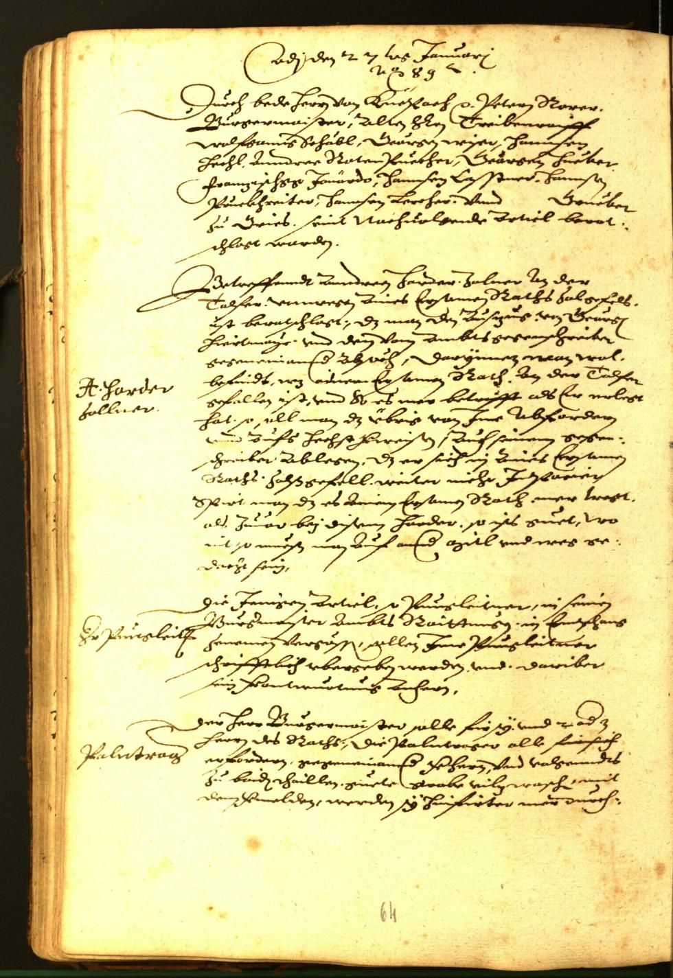 Civic Archives of Bozen-Bolzano - BOhisto Minutes of the council 1588 