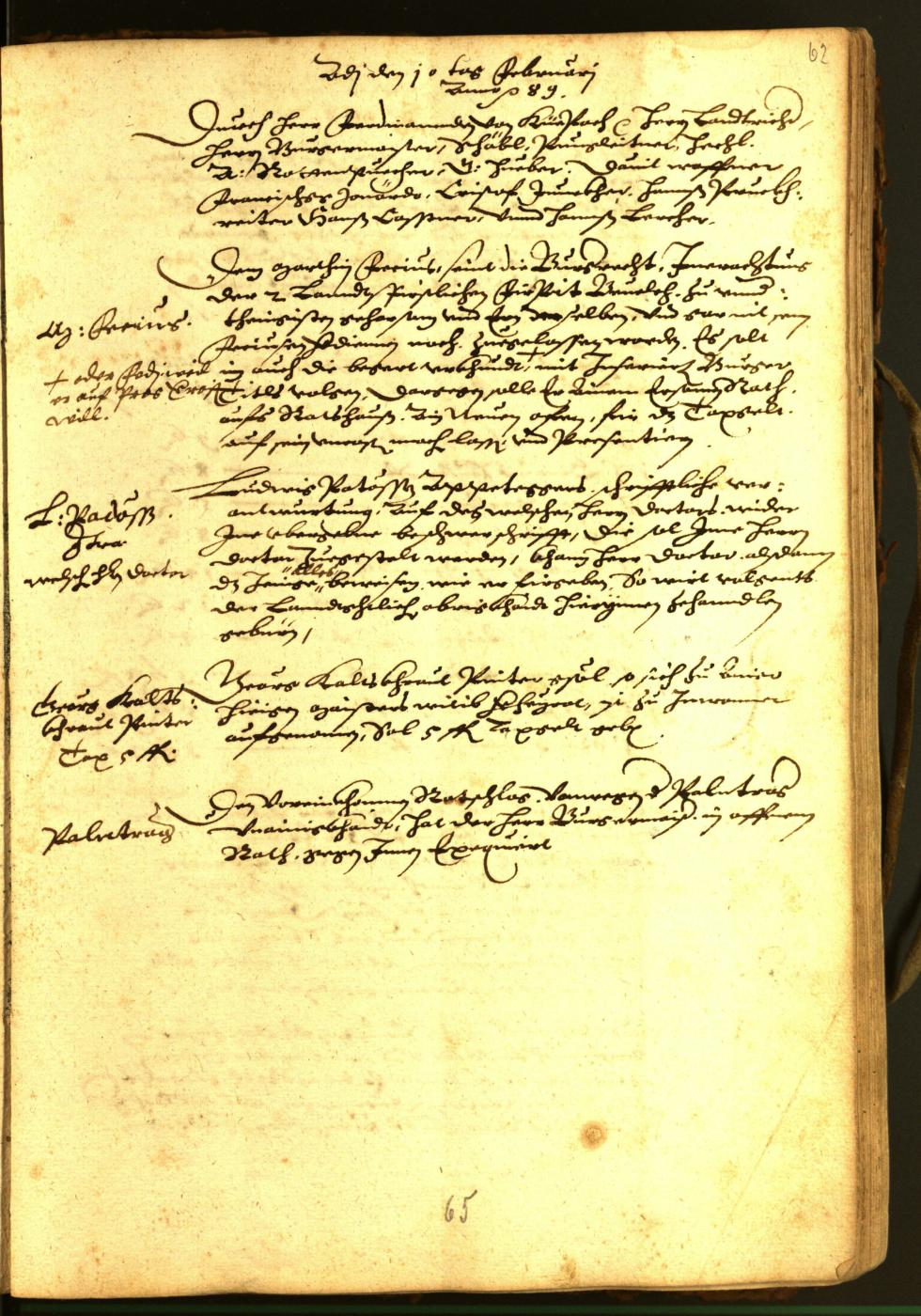 Civic Archives of Bozen-Bolzano - BOhisto Minutes of the council 1588 