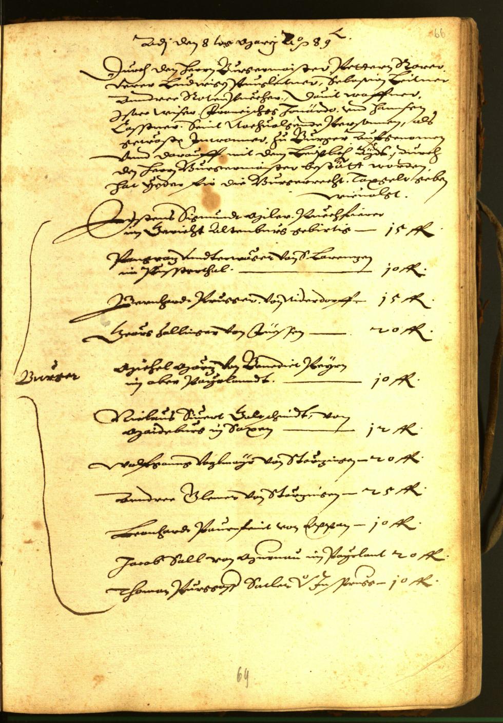 Stadtarchiv Bozen - BOhisto Ratsprotokoll 1588 