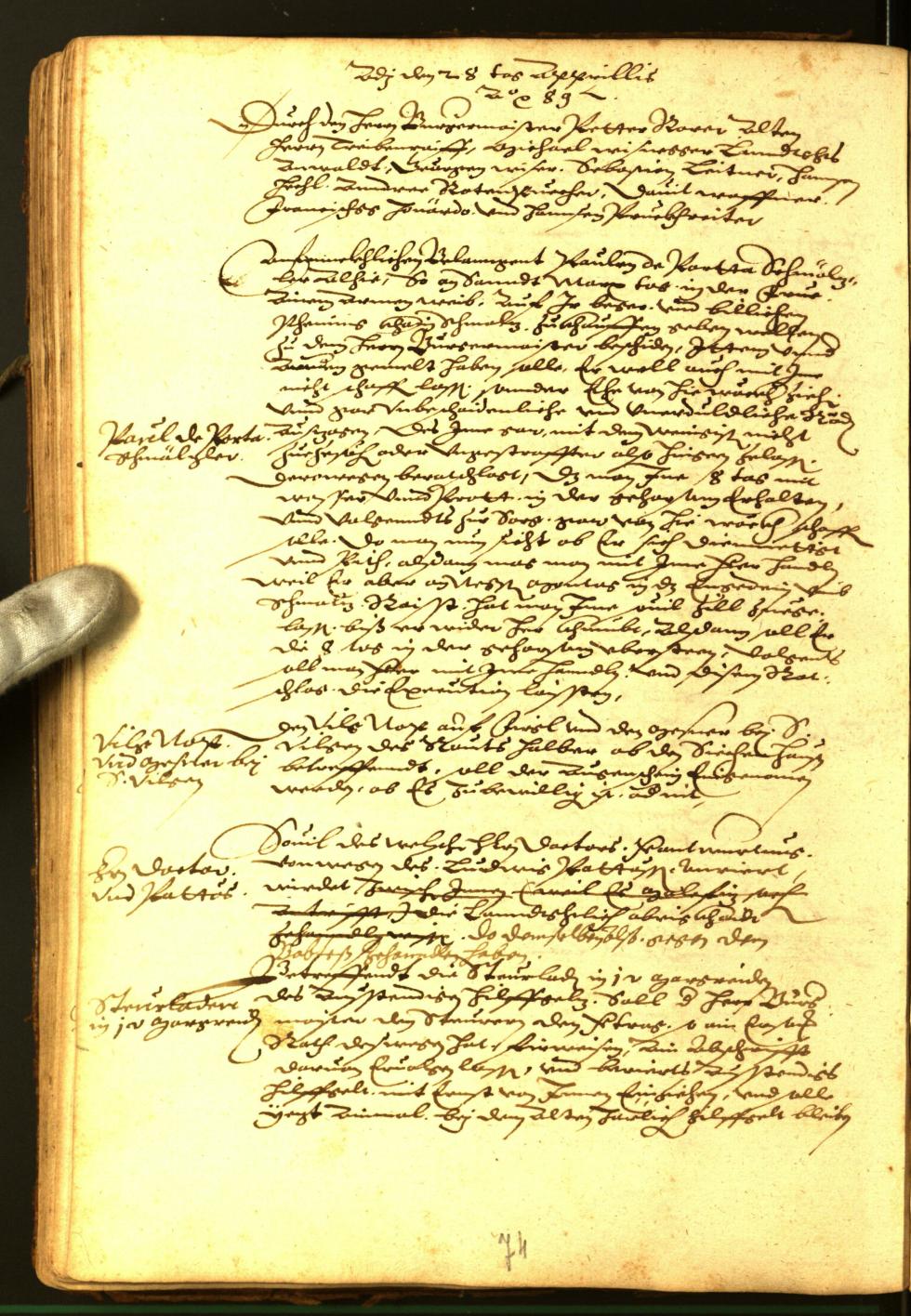 Civic Archives of Bozen-Bolzano - BOhisto Minutes of the council 1588 