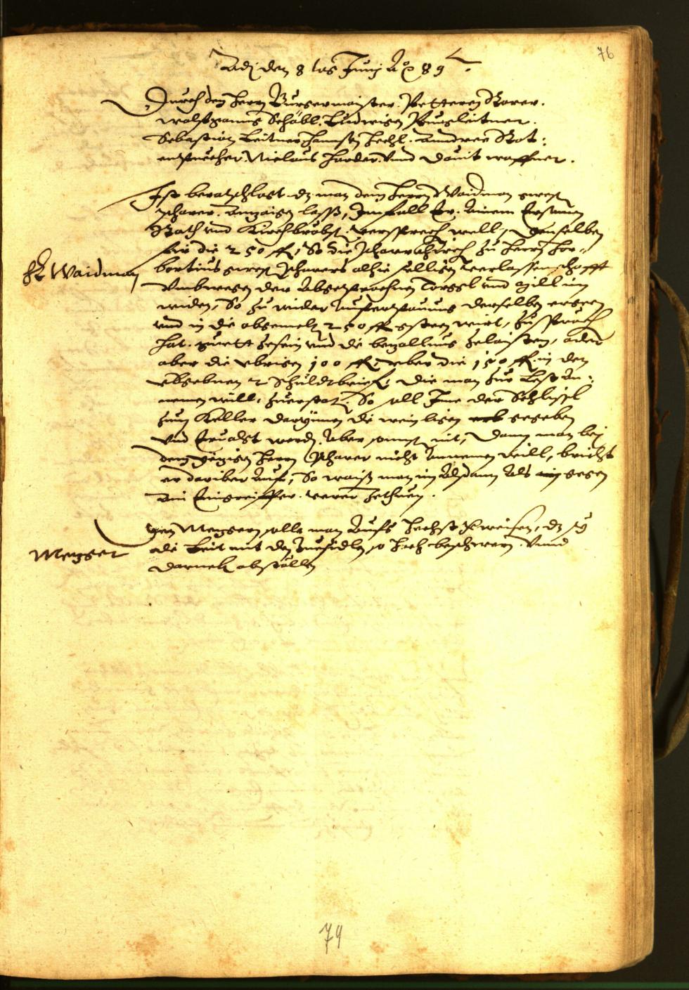 Civic Archives of Bozen-Bolzano - BOhisto Minutes of the council 1588 