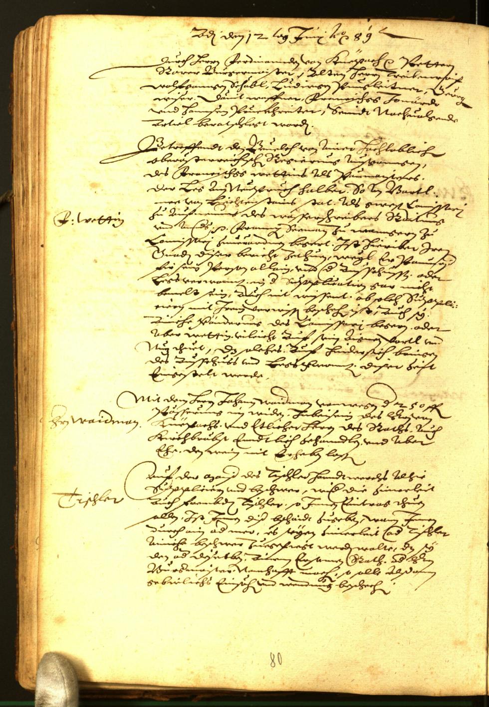 Civic Archives of Bozen-Bolzano - BOhisto Minutes of the council 1588 