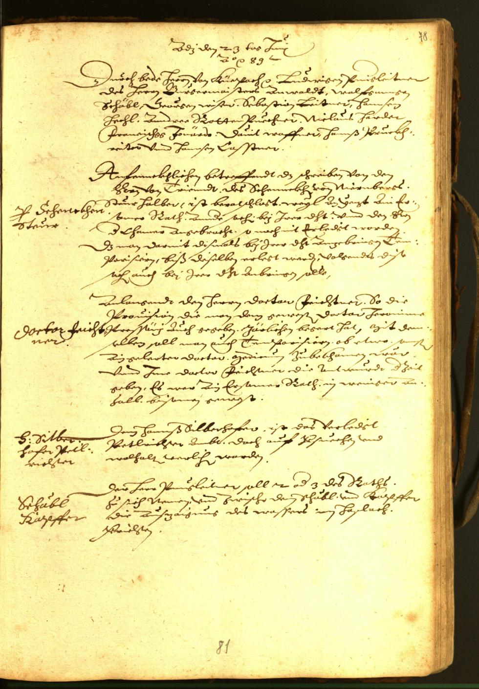 Archivio Storico della Città di Bolzano - BOhisto protocollo consiliare 1588/90 