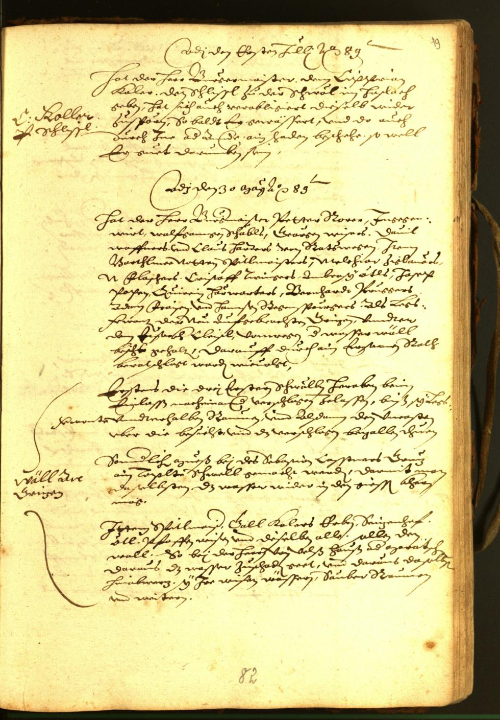 Stadtarchiv Bozen - BOhisto Ratsprotokoll 1588 