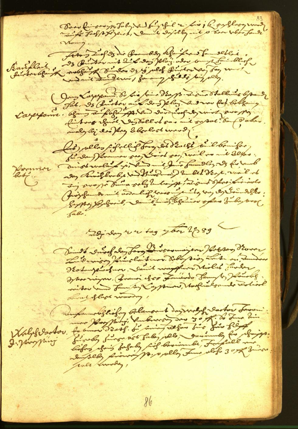 Civic Archives of Bozen-Bolzano - BOhisto Minutes of the council 1588 