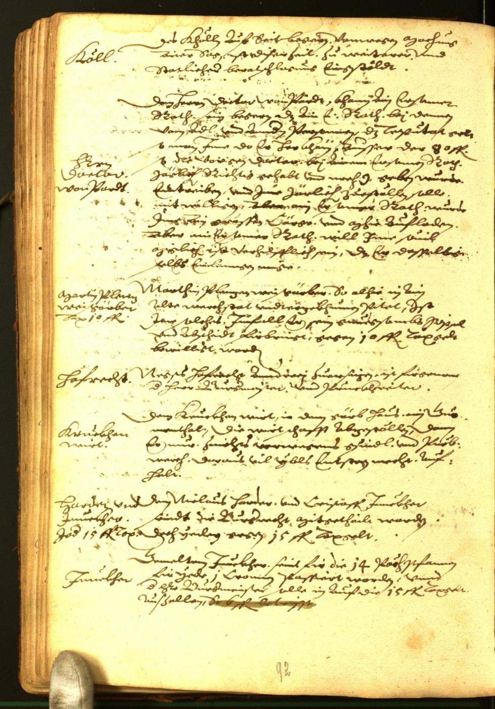 Stadtarchiv Bozen - BOhisto Ratsprotokoll 1588 