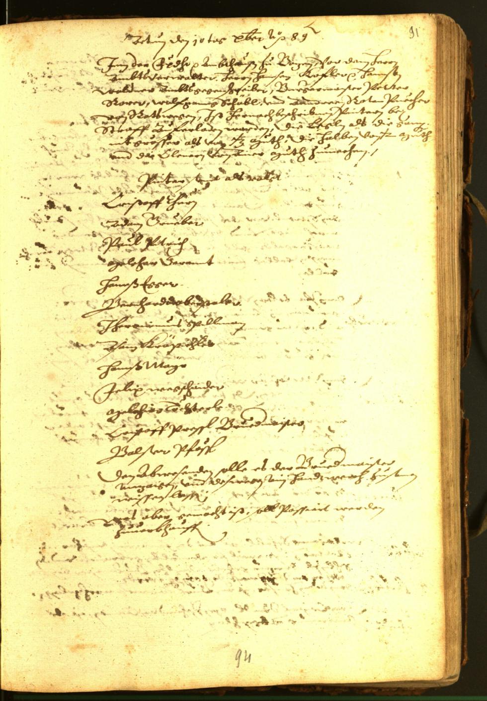 Civic Archives of Bozen-Bolzano - BOhisto Minutes of the council 1588 