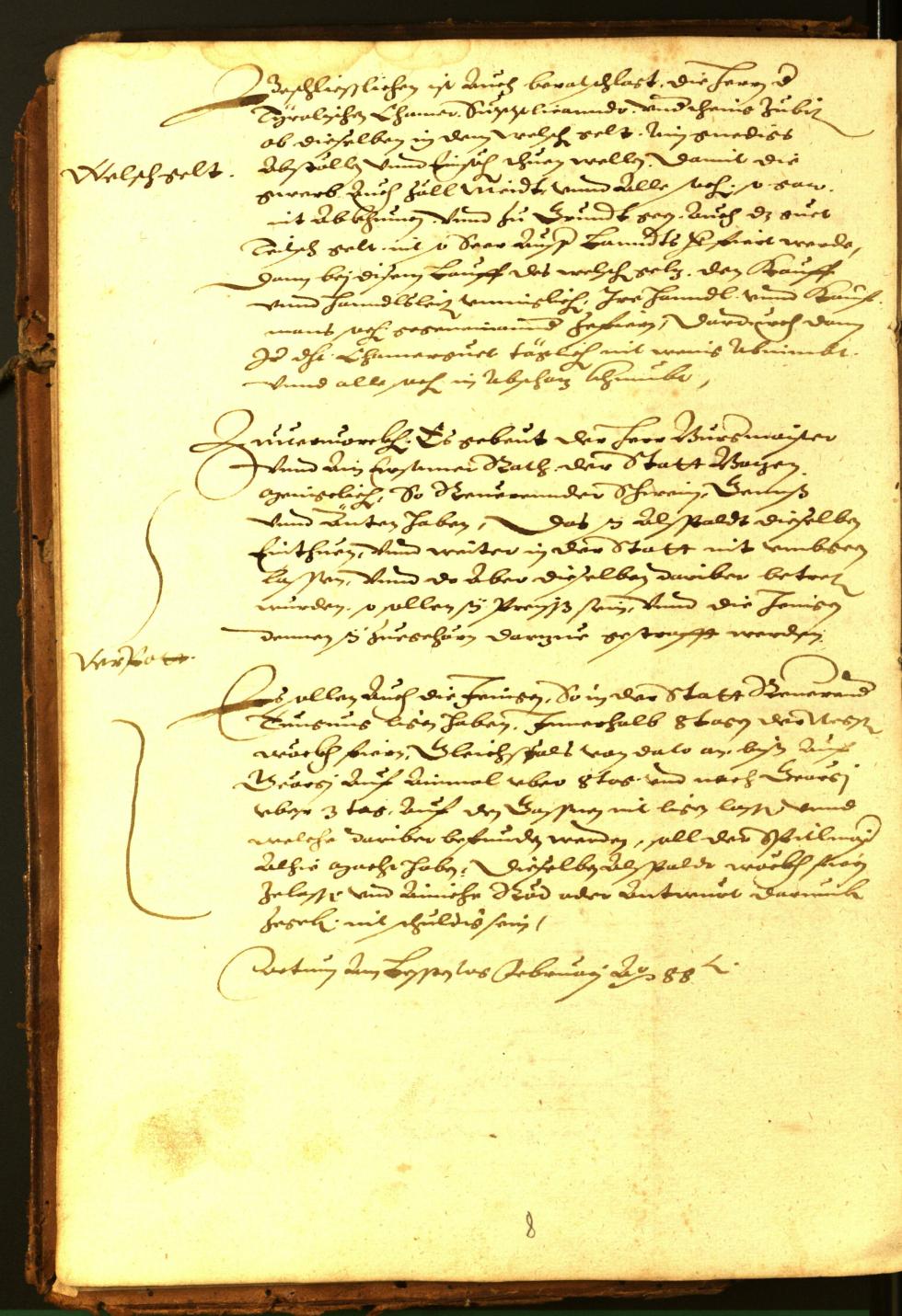 Archivio Storico della Città di Bolzano - BOhisto protocollo consiliare 1588/90 