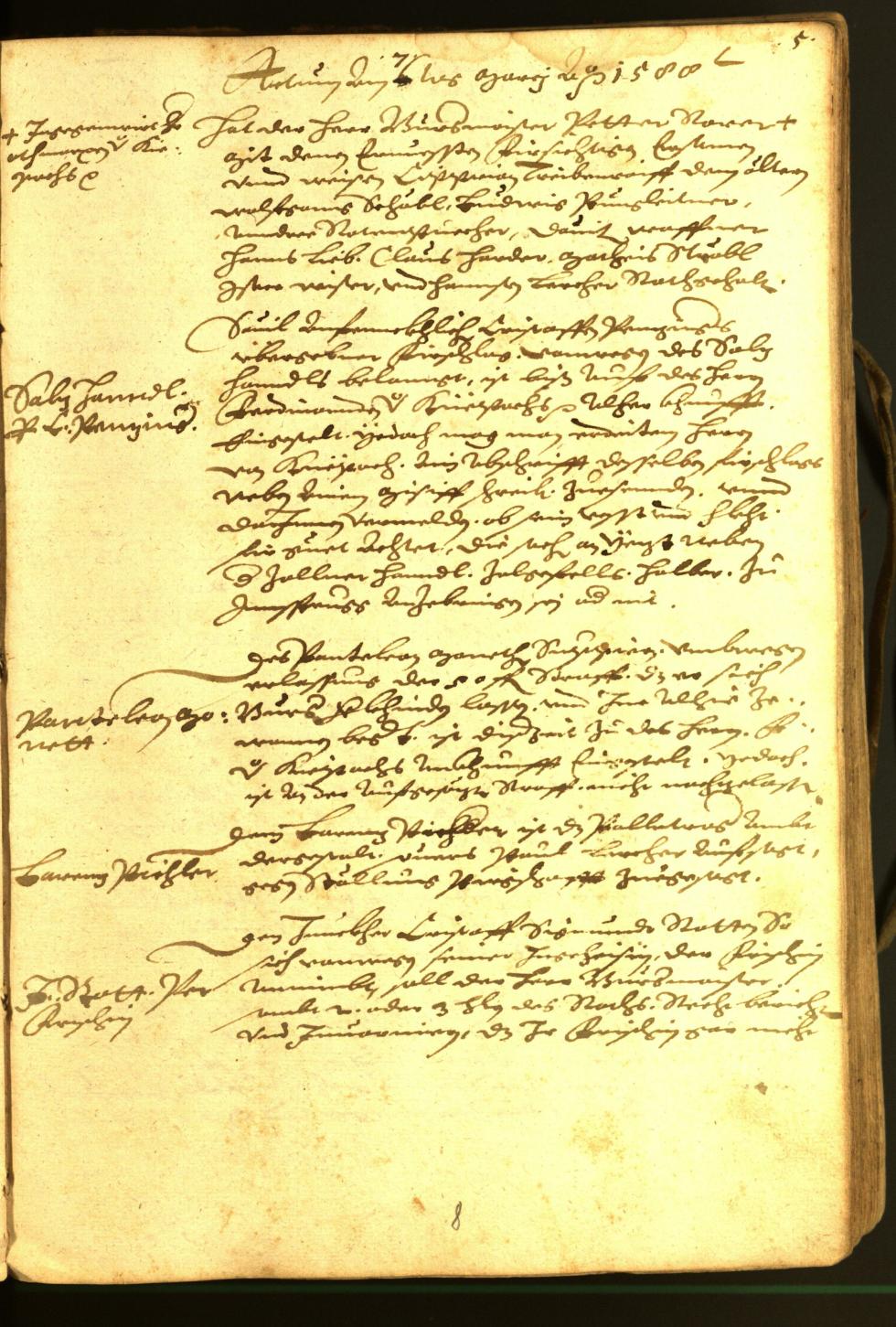 Archivio Storico della Città di Bolzano - BOhisto protocollo consiliare 1588/90 