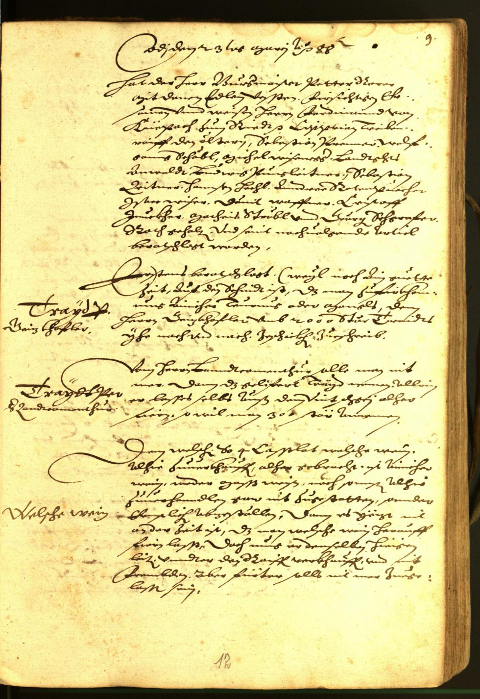 Stadtarchiv Bozen - BOhisto Ratsprotokoll 1588 