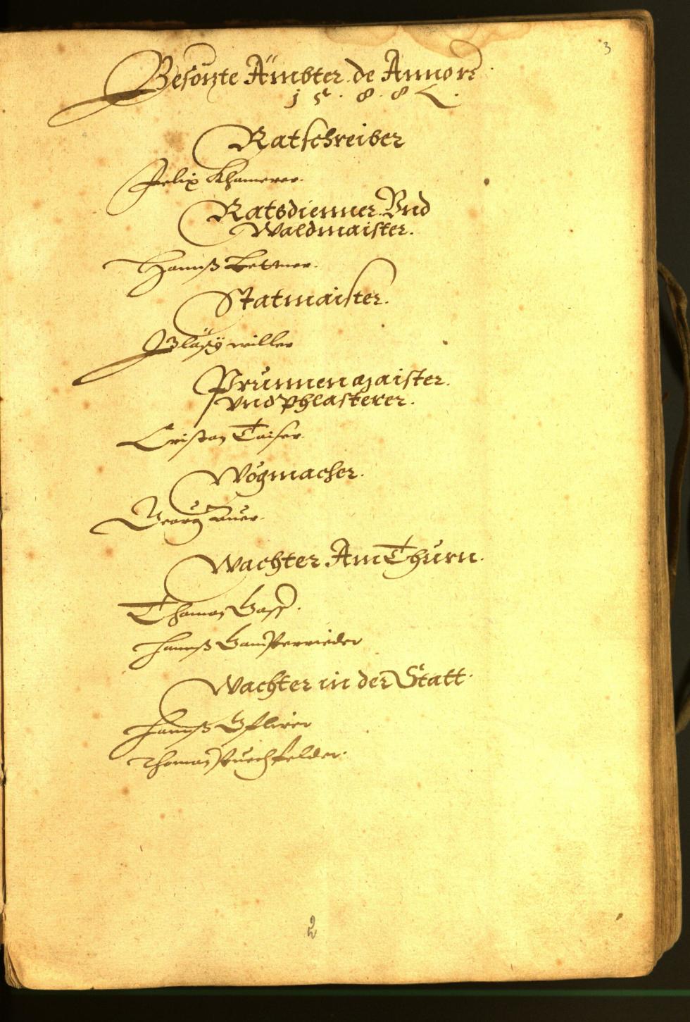 Stadtarchiv Bozen - BOhisto Ratsprotokoll 1588 