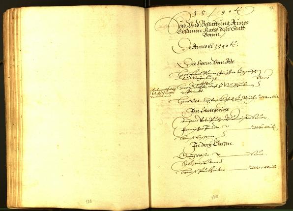 Civic Archives of Bozen-Bolzano - BOhisto Minutes of the council 1590 