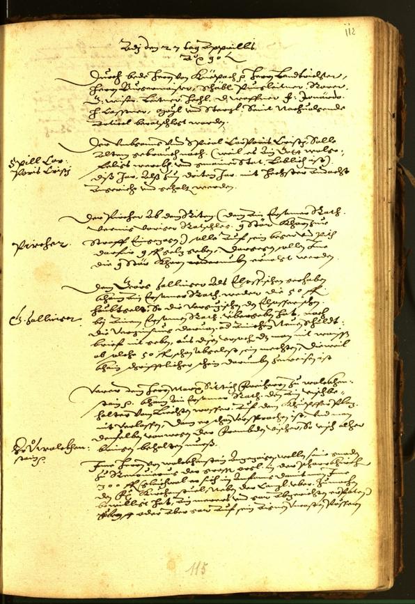 Civic Archives of Bozen-Bolzano - BOhisto Minutes of the council 1590 