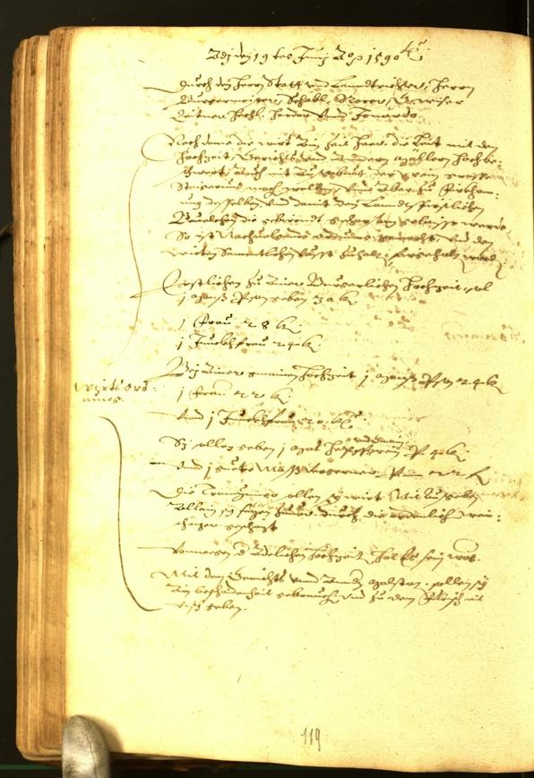 Stadtarchiv Bozen - BOhisto Ratsprotokoll 1590 