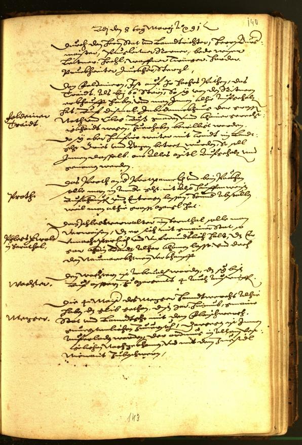 Civic Archives of Bozen-Bolzano - BOhisto Minutes of the council 1591 