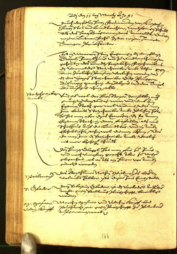 Archivio Storico della Città di Bolzano - BOhisto protocollo consiliare 1591 