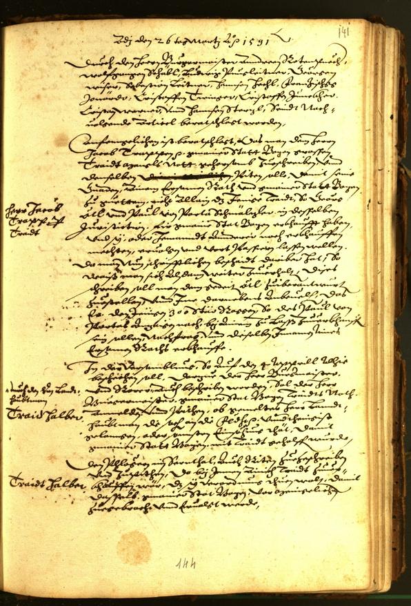 Civic Archives of Bozen-Bolzano - BOhisto Minutes of the council 1591 