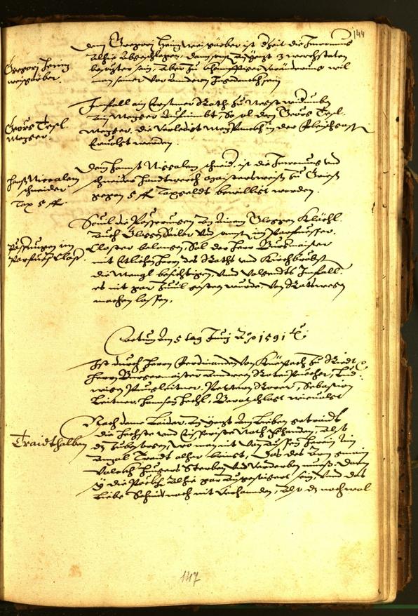 Archivio Storico della Città di Bolzano - BOhisto protocollo consiliare 1591 