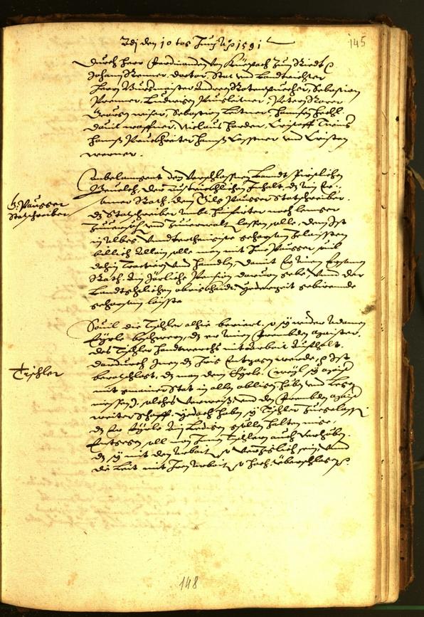 Archivio Storico della Città di Bolzano - BOhisto protocollo consiliare 1591 