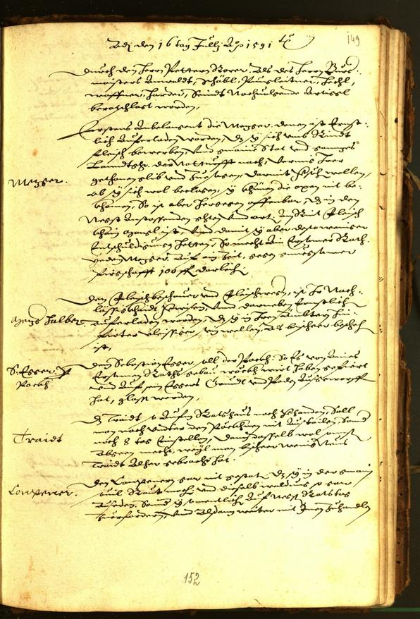 Archivio Storico della Città di Bolzano - BOhisto protocollo consiliare 1591 