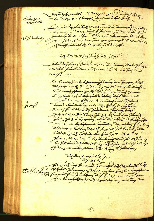 Civic Archives of Bozen-Bolzano - BOhisto Minutes of the council 1591 