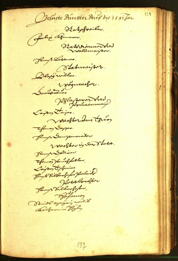 Stadtarchiv Bozen - BOhisto Ratsprotokoll 1591 