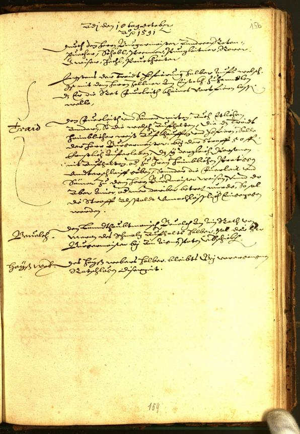 Civic Archives of Bozen-Bolzano - BOhisto Minutes of the council 1591 