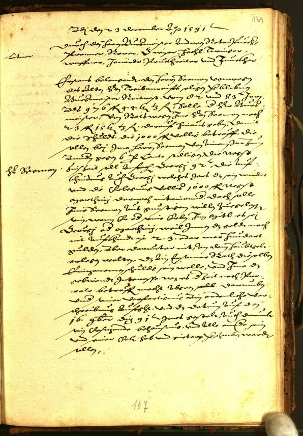 Stadtarchiv Bozen - BOhisto Ratsprotokoll 1591 