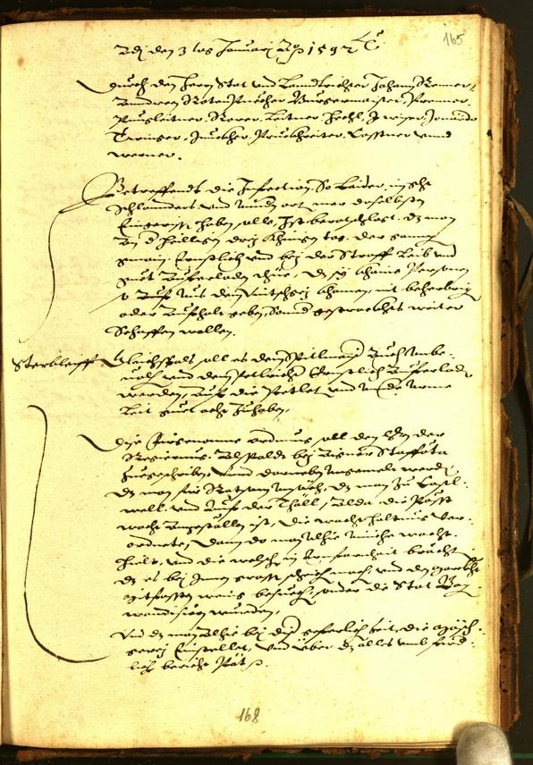 Stadtarchiv Bozen - BOhisto Ratsprotokoll 1591 