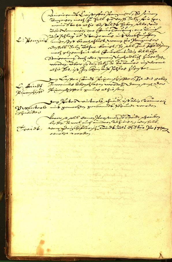 Stadtarchiv Bozen - BOhisto Ratsprotokoll 1592 