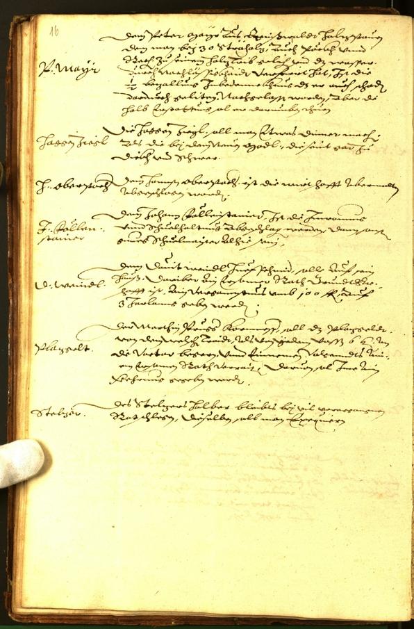 Stadtarchiv Bozen - BOhisto Ratsprotokoll 1592 