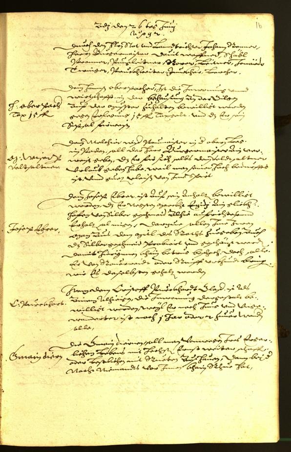 Civic Archives of Bozen-Bolzano - BOhisto Minutes of the council 1592 