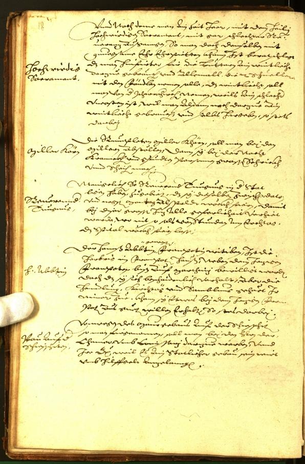 Stadtarchiv Bozen - BOhisto Ratsprotokoll 1592 