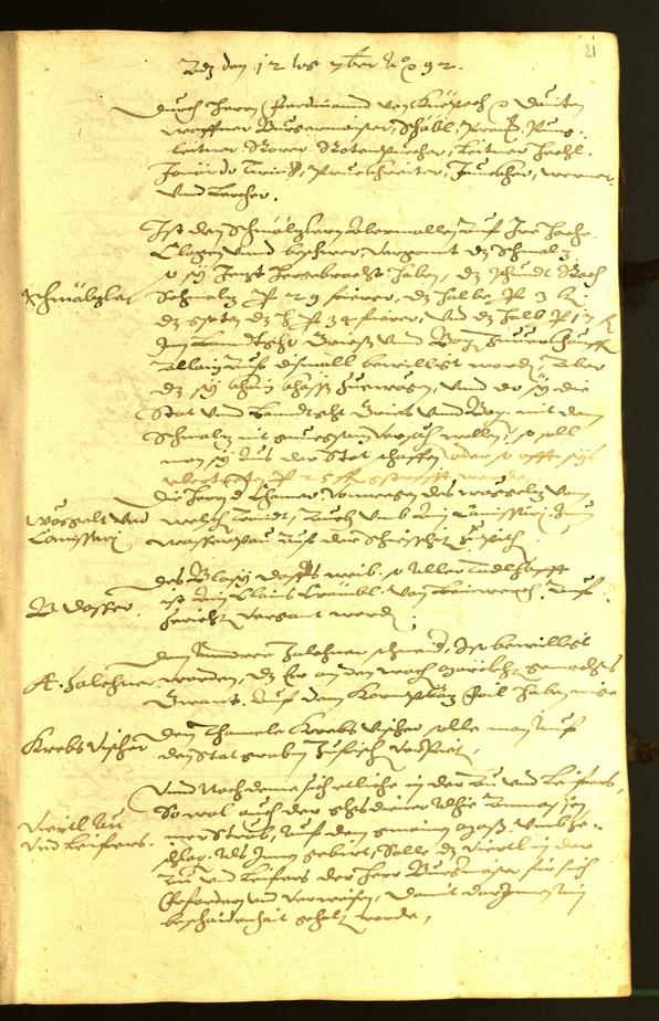 Archivio Storico della Città di Bolzano - BOhisto protocollo consiliare 1592 