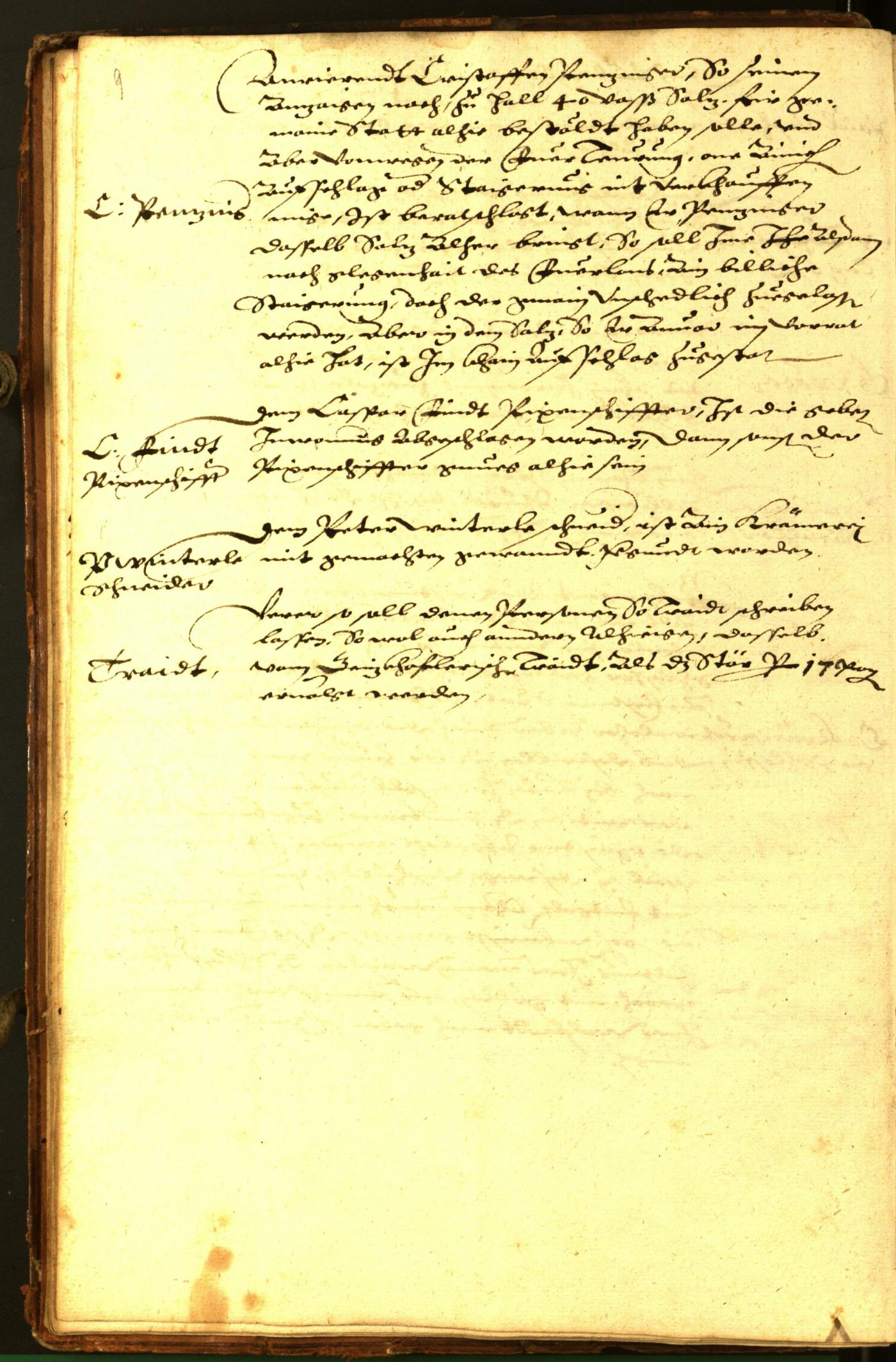 Stadtarchiv Bozen - BOhisto Ratsprotokoll 1592 