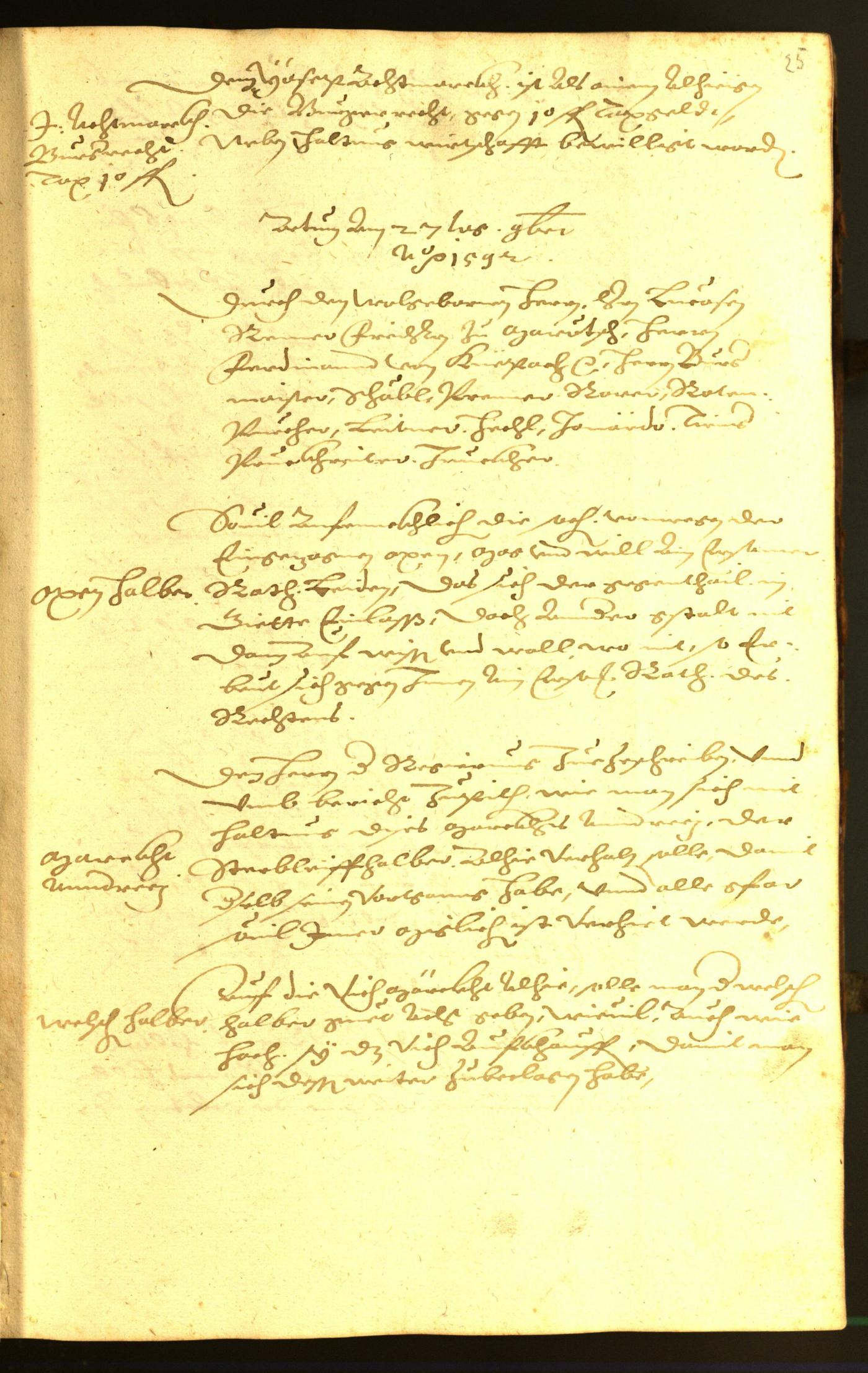 Civic Archives of Bozen-Bolzano - BOhisto Minutes of the council 1592 