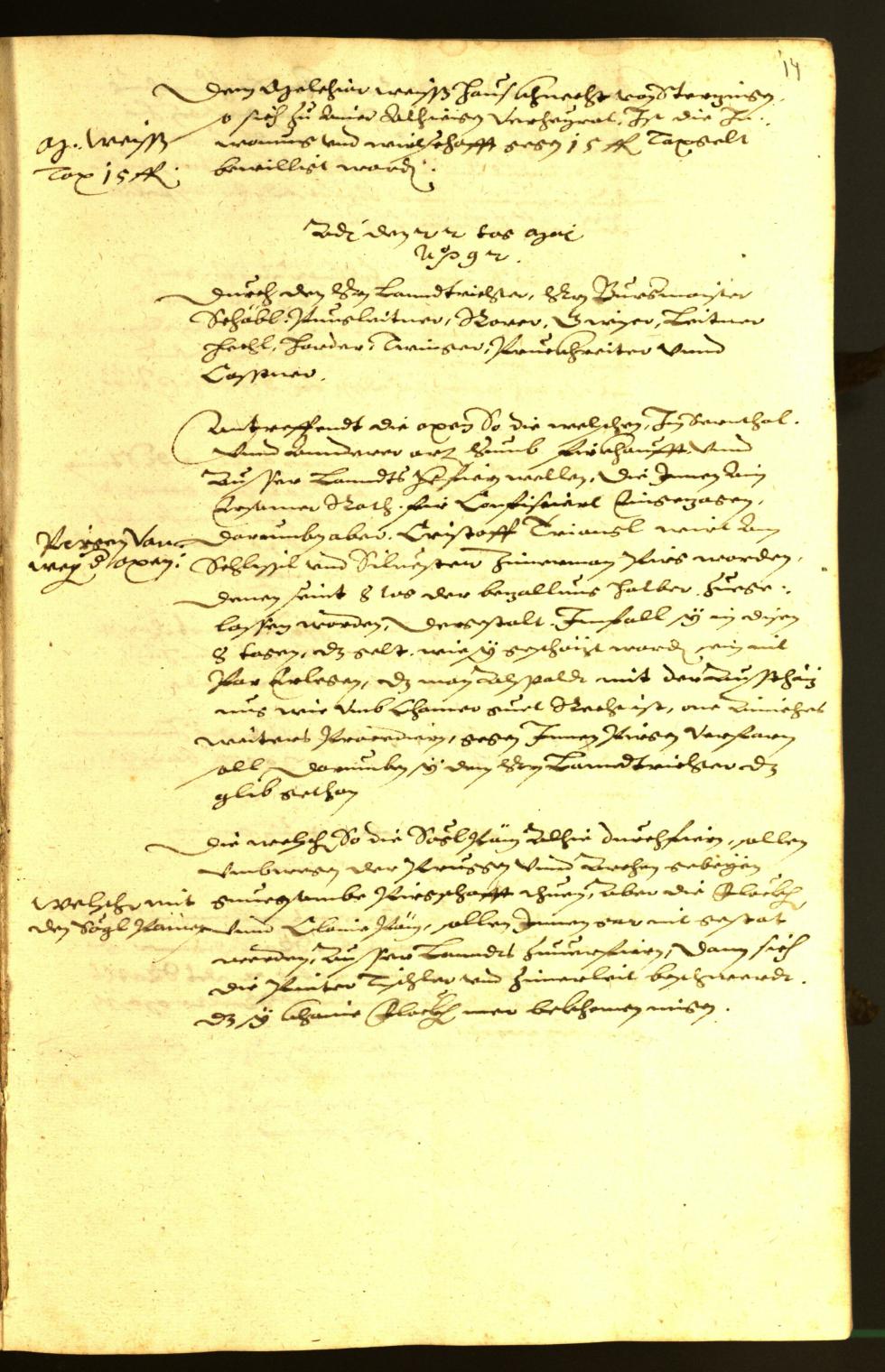 Civic Archives of Bozen-Bolzano - BOhisto Minutes of the council 1592 