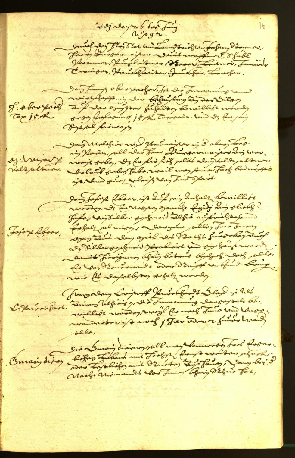 Civic Archives of Bozen-Bolzano - BOhisto Minutes of the council 1592 