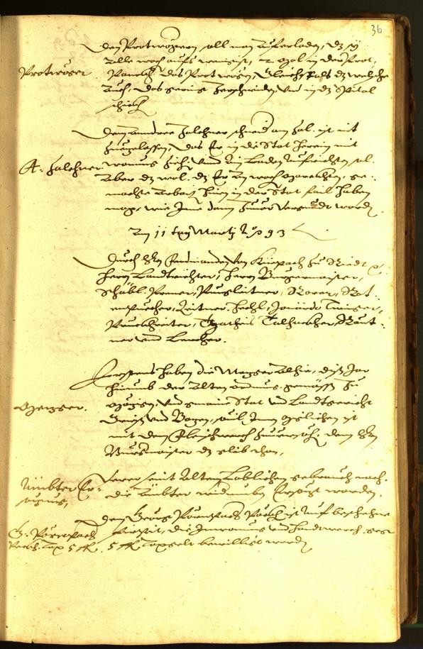 Archivio Storico della Città di Bolzano - BOhisto protocollo consiliare 1593 