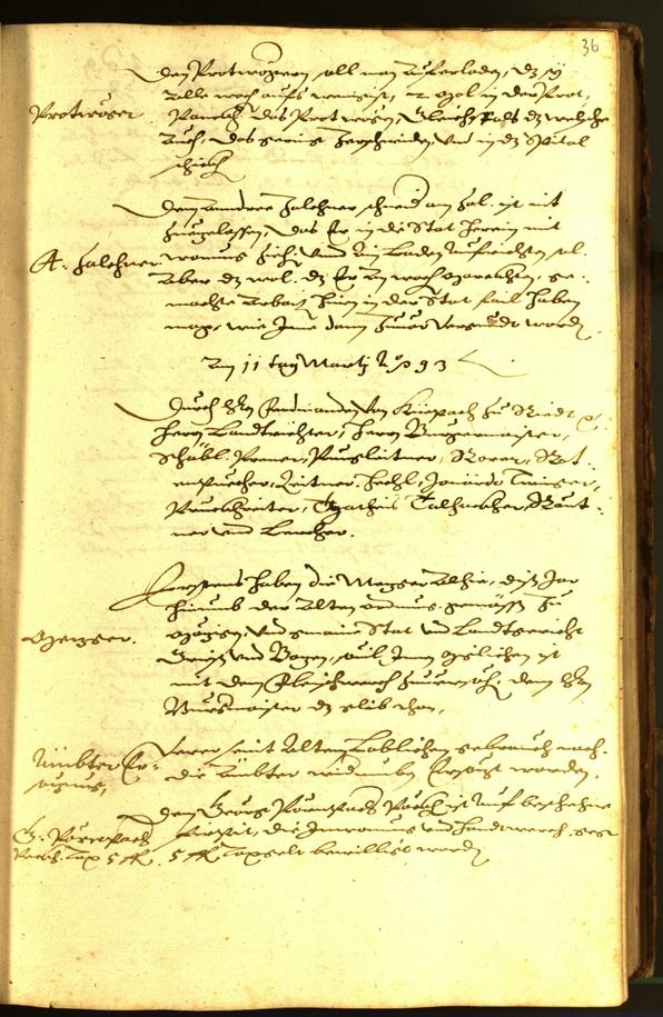 Civic Archives of Bozen-Bolzano - BOhisto Minutes of the council 1593 