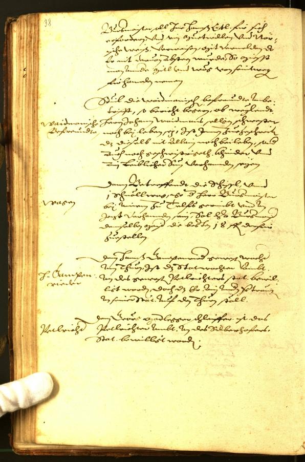 Stadtarchiv Bozen - BOhisto Ratsprotokoll 1593 