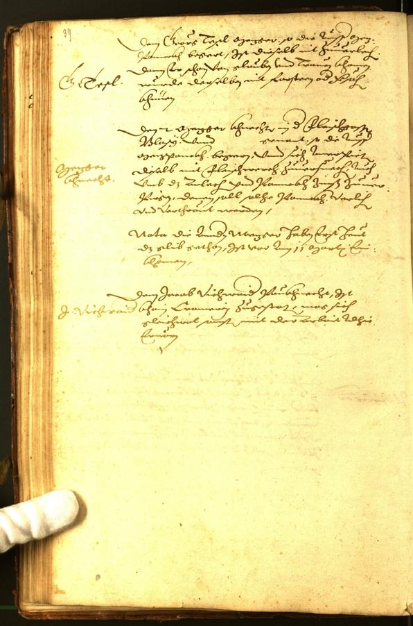 Stadtarchiv Bozen - BOhisto Ratsprotokoll 1593 